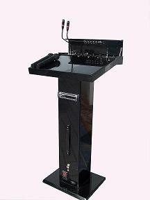 ขาย ให้เช่าโพเดี่ยมพร้อมเครื่องเสียงในตัว คิดและผลิตโดยคนไทย PD Mobile Podium