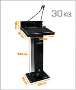 ขาย ให้เช่าโพเดี่ยมพร้อมเครื่องเสียงในตัว คิดและผลิตโดยคนไทย PD Mobile Podium