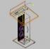 ขาย ให้เช่าโพเดี่ยมพร้อมเครื่องเสียงในตัว คิดและผลิตโดยคนไทย PD Mobile Podium